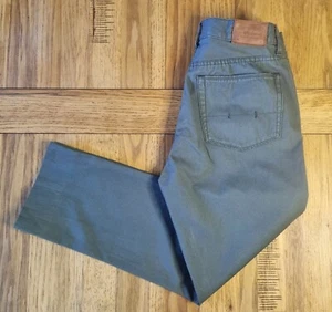 RALPH LAUREN AUTHENTIC DUNGAREES POLO KHAKI PANTS SIZE 32/Hemmed ~ VGC! - Picture 1 of 10