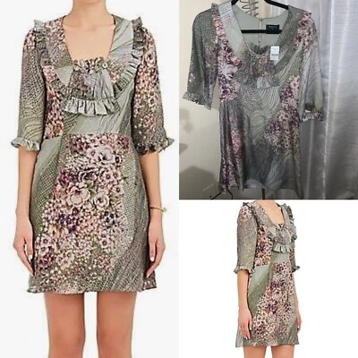 Vestido de seda floral Maison Mayle Valentina nuevo con etiquetas $995 Foto 1 de 4