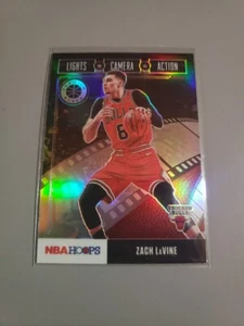 2019-20 Hoops Premium Stock Lights Camera Action Silver Holo #18 Zach LaVine  - Picture 1 of 2