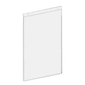 Soporte vertical para letreros de acrílico transparente para montaje en pared Azar 14" x 8 1/2" paquete de 10 162707 - Imagen 1 de 3
