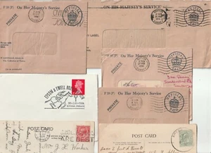 1906/69 SURREY 6 POSTAL HISTORY COVERS SUTTON EPSOM EWELL OHMS TAX SLOGAN  - Picture 1 of 2