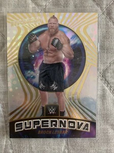 2022 WWE Revolution Brock Lesnar Supernova Holo Insert Smackdown 1ST Edition - Picture 1 of 2