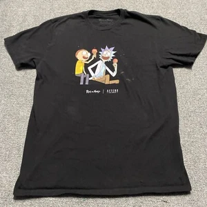 Rick And Morty Afters Ice Cream Shirt Mens Large Black Adult Swim T-shirt - Picture 1 of 14