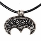 Lunula Amulett slawischer Rus Anhänger Wikinger Mond Mittelalter Kette Halskette