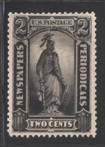 1879 US Newspaper & Periodical Stamps - PR57 2c Intense Black MH OG ABN XF - Picture 1 of 3
