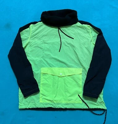 Chaqueta cortavientos ROSA Victoria's Secret Bomber ligera verde neón negra M Foto 1 de 4