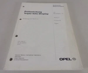 Manual de Taller Instrucciones Inspección Opel Corsa B, Tigra , Astra F Pantalla - Imagen 1 de 1