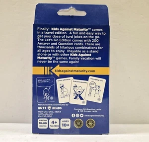 Kids Against Maturity Lets Go Edition Travel Card Game New In box - Picture 1 of 2