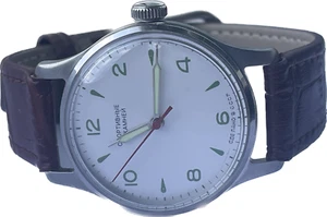 Pobeda Sportivnye parada segunda 17 joya mecánica para hombre soviética vintage URSS 1 MCHZ - Imagen 1 de 12