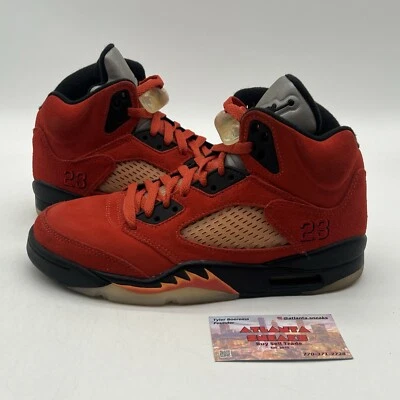 Talla 8.5 - Air Jordan 5 Retro Dunk on Mars W Rojo Gamuza Negro Naranja (DD9336-800) Foto 1 de 4