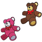 Teddy Bear Kids Playing Art Badges Iron On Sew On Applique Embroidered Patch
