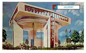 1961-63 New York World's Fair Exhibit Port of New York Authority Heliport 2932 - Picture 1 of 2