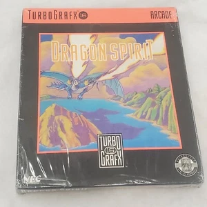 Dragon Spirit TurboGrafx-16 1989 New Shelf Wear Slight Crush Torn Cut Box TG16 - Bild 1 von 7