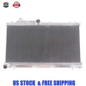 2Row Aluminum Radiator fit 2008-14 2016 2019 Subaru WRX WRX STI Impreza H4 2.5L - Foto 1 di 10