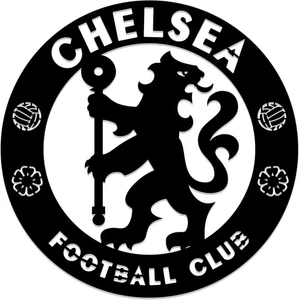 NUEVO arte de pared de metal Chelsea | logotipo de decoración de aficionados al fútbol premium | 14" - Imagen 1 de 5