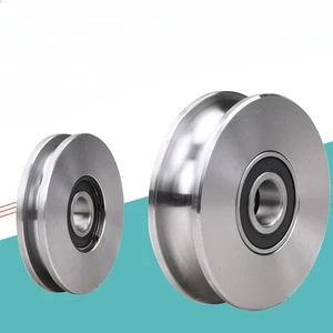 45# Steel U-rail Pulley/wire Rope Pulley/round Pipe Bend Pulley/guide Pulley - Picture 1 of 37