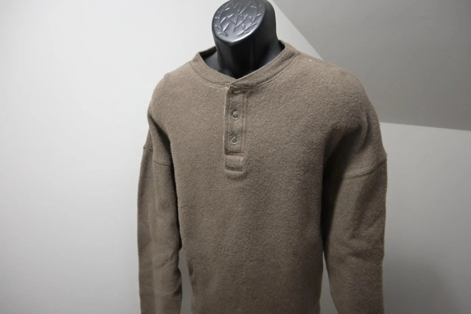 Suéter Pullover Henley de Lana The Big De Colección Abercrombie & Fitch Para Hombres Talla Grande Foto 1 de 4