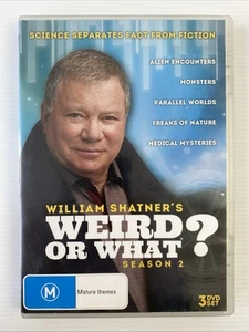 William Shatner's Weird or What? : Temporada 2 (DVD, 2011) en muy buena condición todas las regiones - Imagen 1 de 6