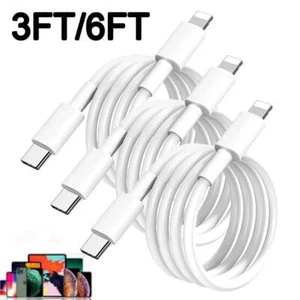 Fast Charger USB C Charging Cable For iPhone 15 14 13 12 11 Pro Max XR SE 8 Plus - Picture 1 of 15