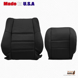 Fits Passenger Bottom & Top Leather Seat Covers 2001-2004 Nissan Pathfinder BLK - Picture 1 of 10