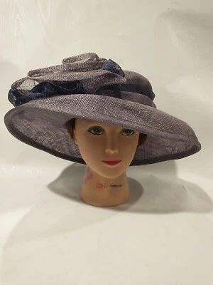 Antique French Designer JACQUES VERT English Wedding Derby Races Millinery Hat  - Image 1 of 4