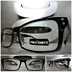 Men's CLASSIC VINTAGE Retro Style READING EYE GLASSES READERS Black Frame +2.00 - Picture 1 of 9