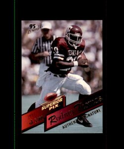 1995 Superior Pix Autographs Houston Oilers Football Card #45 Rodney Thomas/5000