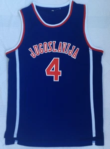 Drazen Petrovic #4 Jugoslavija Yugoslavia Croatia Men Basketball Jersey Stitched - Picture 1 of 4