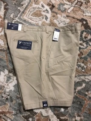 Pantalones Cortos Cremieux Para Hombres Soho Cómodos Elastizados Pierna Cónica Calce Ajustado S65HX261 Caqui 40 Foto 1 de 4