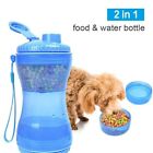 2 IN 1 Portable Water/Food Feeder Bottle Pet Dog Cat Puppy Dispenser Travel√