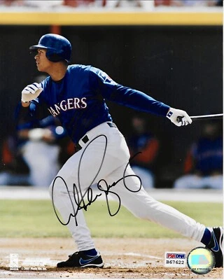 TEXAS RANGERS ALEX RODRIGUEZ SIGNED 8x10 PSA/DNA COA AUTHENTIC AUTOGRAPH MLB MVP - Image 1 of 2