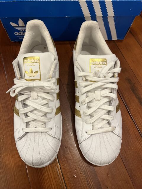 Tênis Feminino Adidas Superstar Bold W - Branco/Dourado - Home