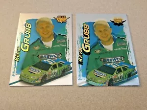 Lotto 2 carte 2002 Wheels High Gear First Gear #F36 Kevin Grubb + #F36 Error Card - Foto 1 di 2