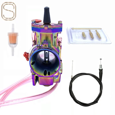 Carburador para Honda CR80 CR85R CR125 CR125R Suzuki Kawasaki y cable del acelerador Foto 1 de 4