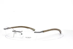 GOLD AND WOOD Rimless Eyeglasses Natural Wood RO 03 20 ST10 Brand New U10 - Picture 1 of 5