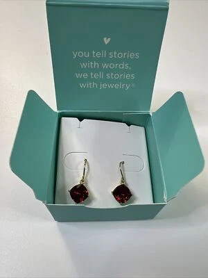 Auténticos Pendientes Colgantes Cuadrados Origami Owl ER2116 Oro Místico "NUEVO EN CAJA" + Foto 1 de 2