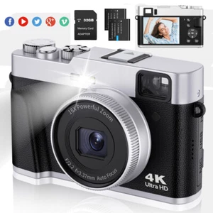 Cámara digital 4K para fotografía y video enfoque automático cámara de vlogging anti-vibración - Imagen 1 de 8