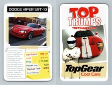 Dodge Viper SRT-10 - Top Gear Cool Cars 2007 Top Trumps Specials Card