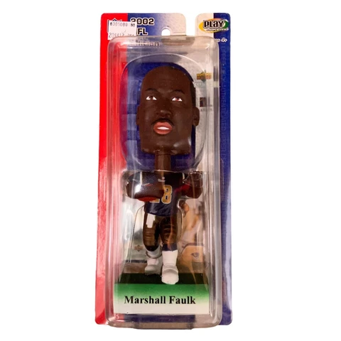 Vintage Play Makers NFL St. Louis Rams Marshall Faulk Bobblehead Doll/Card Cover