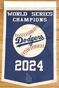 L.A. Dodgers 2024 World Series Champions Banner/Flag 18.5” x 12” - Picture 1 of 1