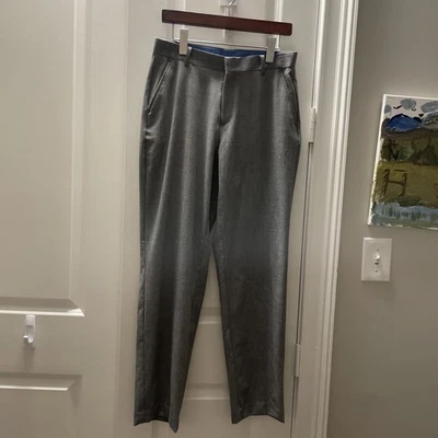 Izod 男孩正装裤,灰色,直筒裤 18 码常规 — 第 1/2 张图片