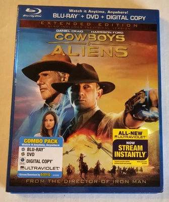Cowboys & Aliens (2011 Blu-Ray + DVD) Extended Edition With Slip Cover - Image 1 of 4