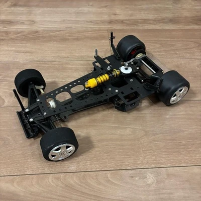 Tamiya Custom C-Car Carbon Chassis RC Car NSX Parts Upgraded Lightweight - Photo 1/4