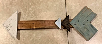 Wooden Arrow Wall Decoration Artwork Directional Home Decor - Image 1 of 3