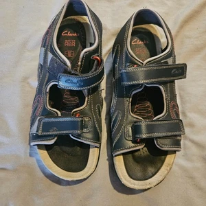 Clarks Active Air Navy & Grey Leather Sport Sandals UK 5½ (EU 39) Adjustable - Picture 1 of 7