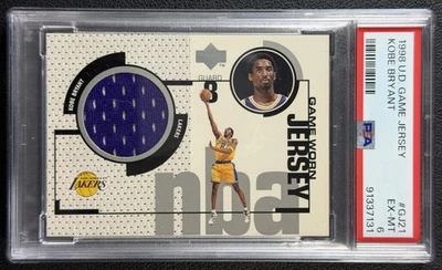 KOBE BRYANT PSA 6 1998-99 ВЕРХНЯЯ ПАЛУБА UD #GJ21 ИГРА НОСИЛ ДЖЕРСИ LAKERS HOF - Изображение 1 из 2