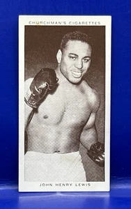 JOHN HENRY LEWIS 1938 Churchman Light-Heavy Weight Boxer Vintage #24 - Picture 1 of 2