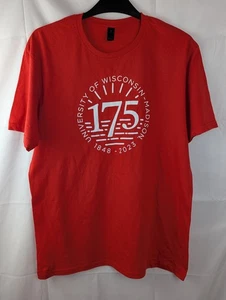 Golden University Of Wisconsin T-Shirt Herren Rot Größe UK L 175th Anniversary  - Bild 1 von 7
