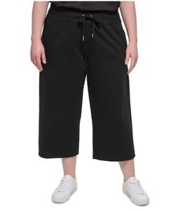 Calvin Klein Womens Ribbed Waistband Casual Cropped Pants - Picture 1 of 1