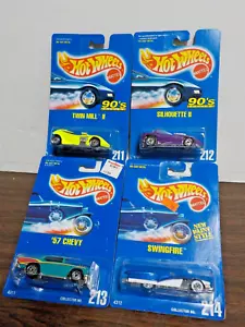 C0619 90s Mattel Hot Wheels "#211-214" 1/64 Diecast Car Bundle (usado) - Imagen 1 de 9